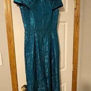 Teri Jon teal gown